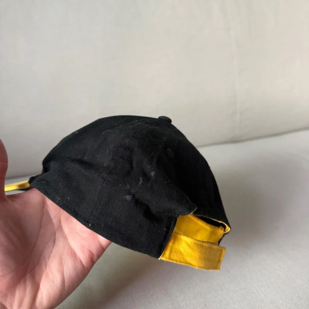 LEGO Batman Baseball Cap Black Yellow Brick Logo DC Comics 2013 Kids Hat Cotton